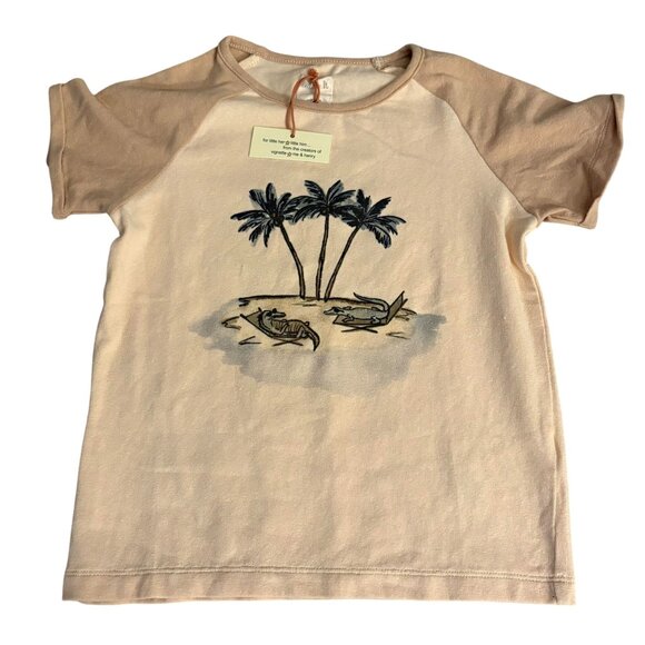 Ettie & H Ruan T-Shirt NWT Palm Tree & Crocodile Print 3T - Picture 3 of 6